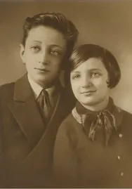 Zack and sister Marsha, ca. 1934
